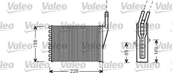 Valeo 812287 - Теплообмінник, опалення салону autozip.com.ua