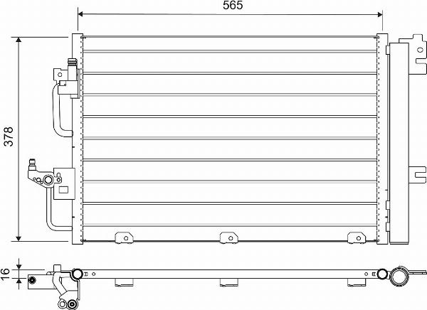 VALEO 812704 - Конденсатор, кондиціонер autozip.com.ua