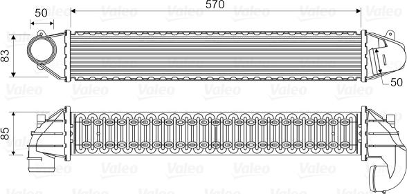 Valeo 817936 - Интеркулер autozip.com.ua