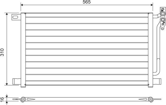 VALEO 817405 - Конденсатор, кондиціонер autozip.com.ua
