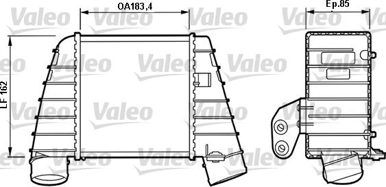 Valeo 817488 - Интеркулер autozip.com.ua