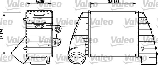 Valeo 817487 - Интеркулер autozip.com.ua