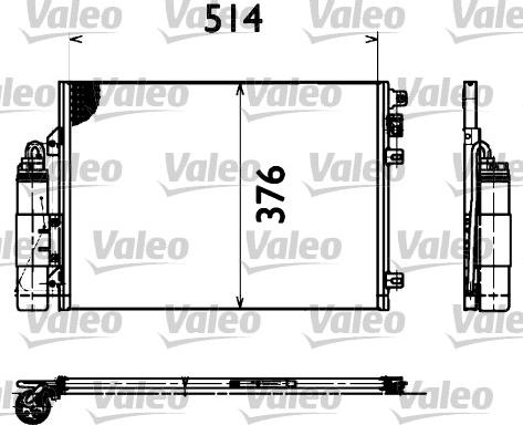 Valeo 817428 - Конденсатор, кондиціонер autozip.com.ua