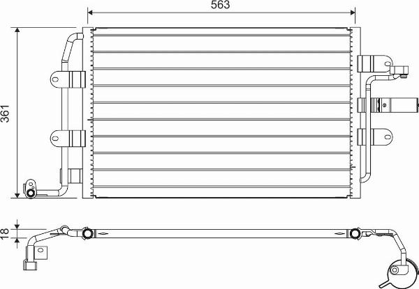 VALEO 817427 - Конденсатор, кондиціонер autozip.com.ua