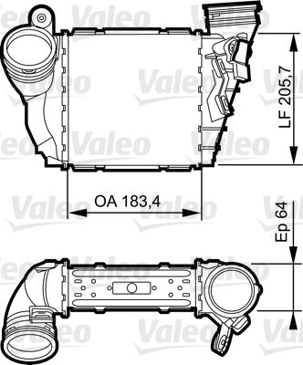 Valeo 817557 - Интеркулер autozip.com.ua