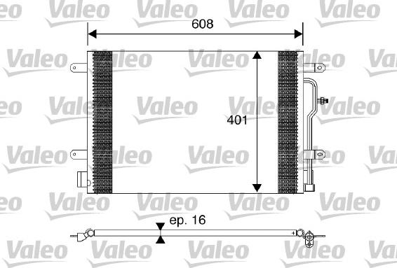 VALEO 817569 - Конденсатор, кондиціонер autozip.com.ua