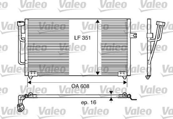 Valeo 817560 - Конденсатор, кондиціонер autozip.com.ua