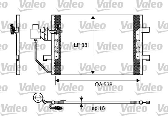 Valeo 817504 - Конденсатор, кондиціонер autozip.com.ua