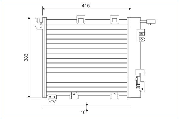 Valeo 817506 - Конденсатор, кондиціонер autozip.com.ua