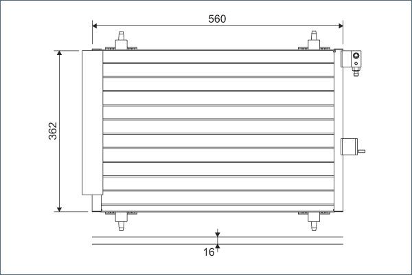 VALEO 817508 - Конденсатор, кондиціонер autozip.com.ua