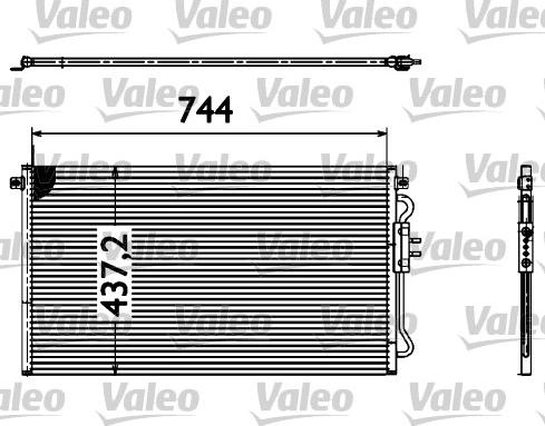 Valeo 817582 - Конденсатор, кондиціонер autozip.com.ua