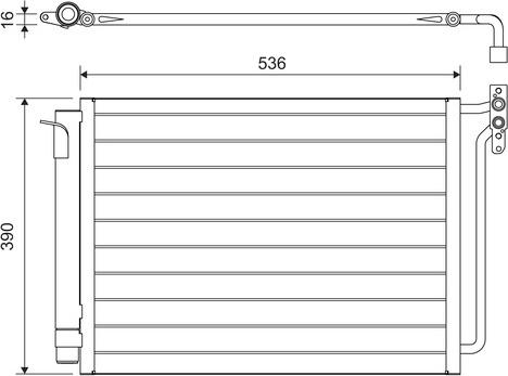 VALEO 817575 - Конденсатор, кондиціонер autozip.com.ua