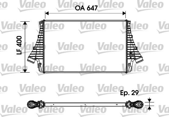 Valeo 817696 - Интеркулер autozip.com.ua