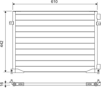 Valeo 817644 - Конденсатор, кондиціонер autozip.com.ua