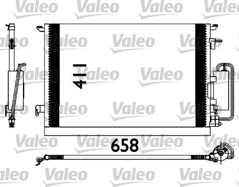 Valeo 817647 - Конденсатор, кондиціонер autozip.com.ua