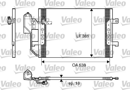 Valeo 817659 - Конденсатор, кондиціонер autozip.com.ua