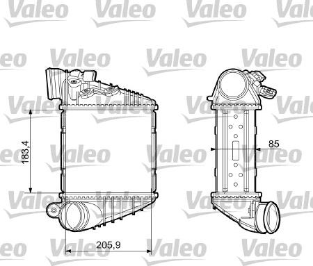 Valeo 817653 - Интеркулер autozip.com.ua