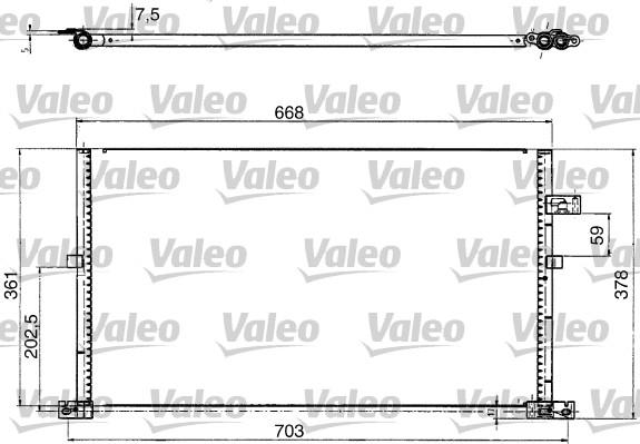 Valeo 817657 - Конденсатор, кондиціонер autozip.com.ua