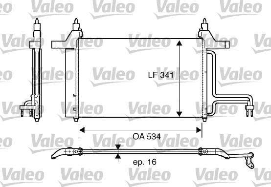 Valeo 817669 - Конденсатор, кондиціонер autozip.com.ua