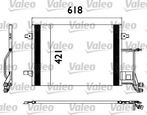 VALEO 817666 - Конденсатор, кондиціонер autozip.com.ua