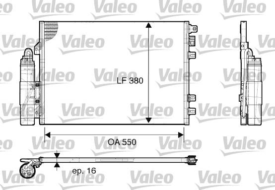 Valeo 817661 - Конденсатор, кондиціонер autozip.com.ua