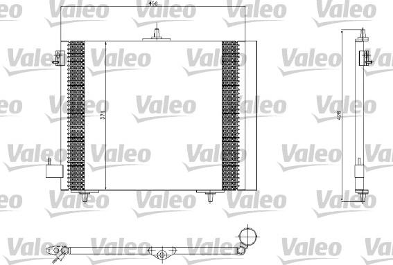 VALEO 817663 - Конденсатор, кондиціонер autozip.com.ua