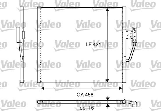 VALEO 817607 - Конденсатор, кондиціонер autozip.com.ua
