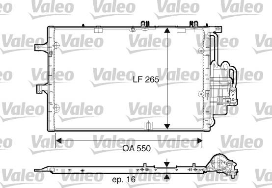 Valeo 817610 - Конденсатор, кондиціонер autozip.com.ua