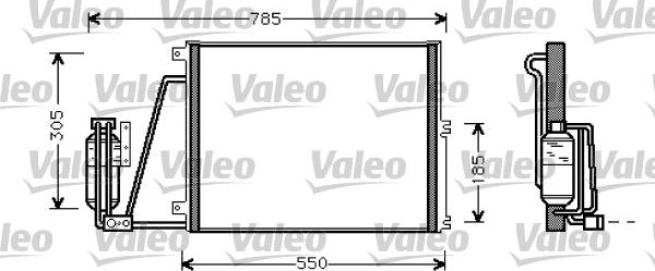 Valeo 817670 - Конденсатор, кондиціонер autozip.com.ua