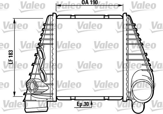 Valeo 817063 - Интеркулер autozip.com.ua