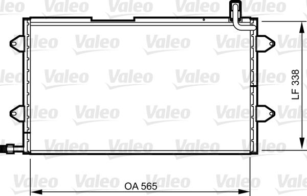 VALEO 817024 - Конденсатор, кондиціонер autozip.com.ua
