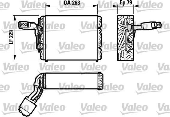 Valeo 817110 - Випарник, кондиціонер autozip.com.ua