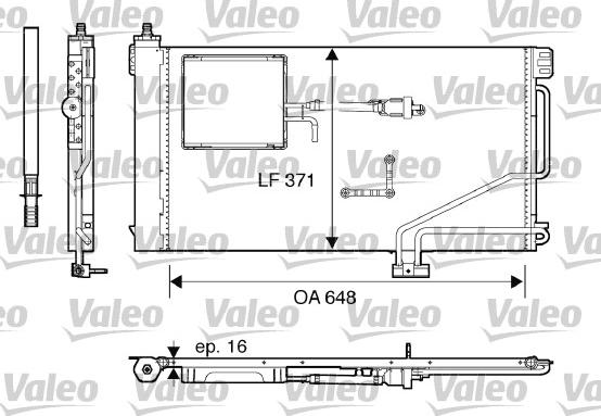 Valeo 817849 - Конденсатор, кондиціонер autozip.com.ua