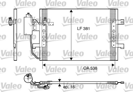 Valeo 817841 - Конденсатор, кондиціонер autozip.com.ua