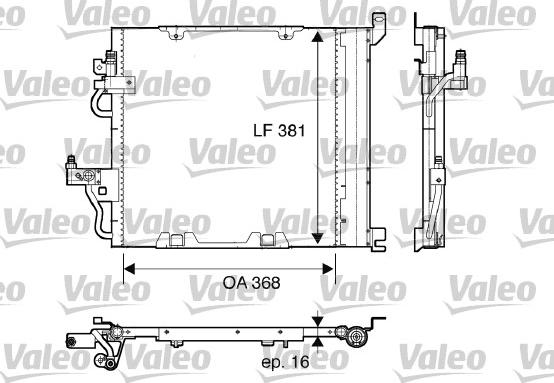 Valeo 817847 - Конденсатор, кондиціонер autozip.com.ua