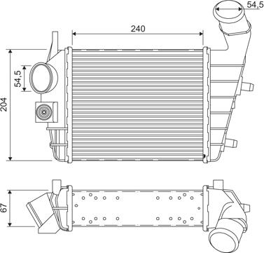 Valeo 817861 - Интеркулер autozip.com.ua