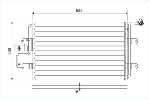 VALEO 817244 - Конденсатор, кондиціонер autozip.com.ua