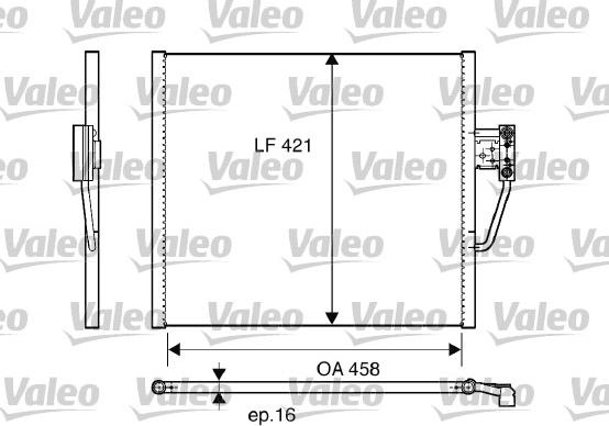 VALEO 817248 - Конденсатор, кондиціонер autozip.com.ua
