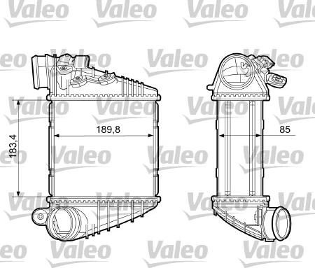 Valeo 817205 - Интеркулер autozip.com.ua