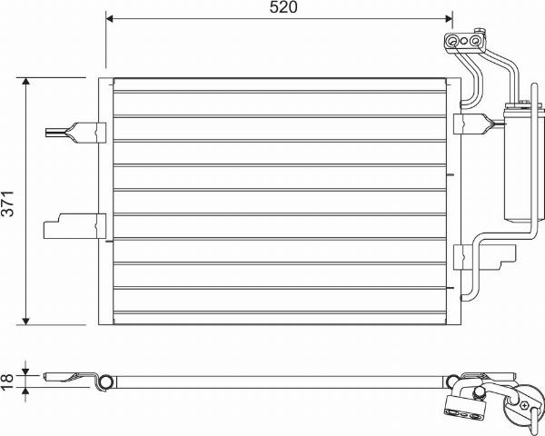 VALEO 817798 - Конденсатор, кондиціонер autozip.com.ua