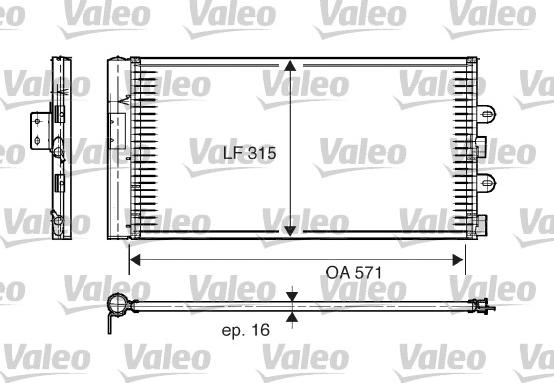 Valeo 817703 - Конденсатор, кондиціонер autozip.com.ua