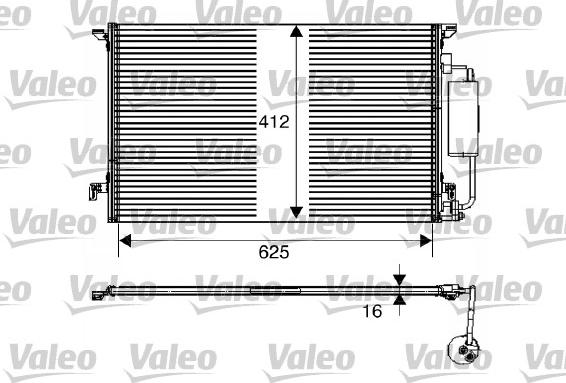 Valeo 817712 - Конденсатор, кондиціонер autozip.com.ua