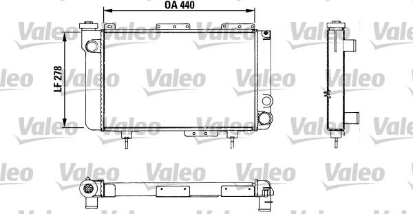 Valeo 883463 - Радіатор, охолодження двигуна autozip.com.ua