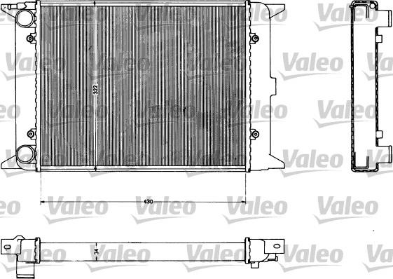 Valeo 883419 - Радіатор, охолодження двигуна autozip.com.ua