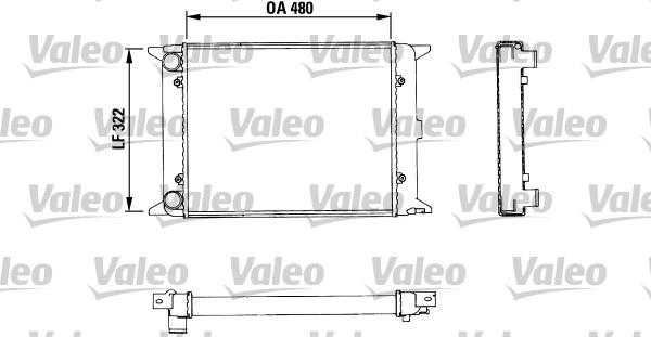 Valeo 883436 - Радіатор, охолодження двигуна autozip.com.ua