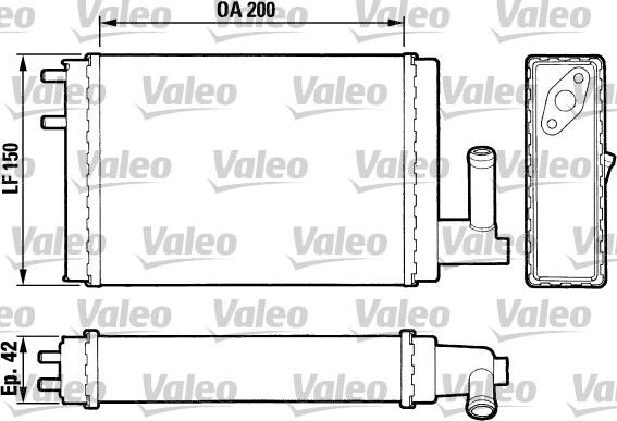 Valeo 883023 - Теплообмінник, опалення салону autozip.com.ua