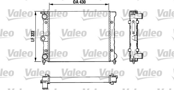 Valeo 883819 - Радіатор, охолодження двигуна autozip.com.ua