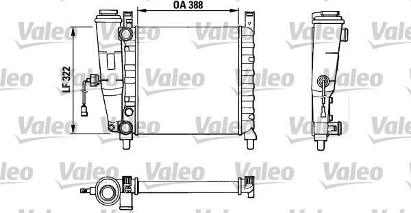 Valeo 883827 - Радіатор, охолодження двигуна autozip.com.ua