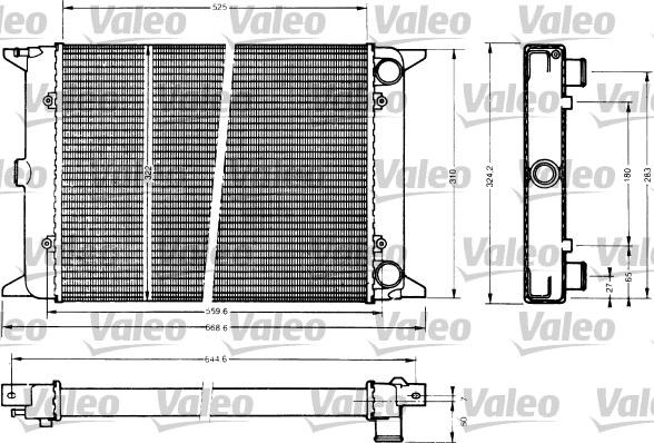 Valeo 883766 - Радіатор, охолодження двигуна autozip.com.ua
