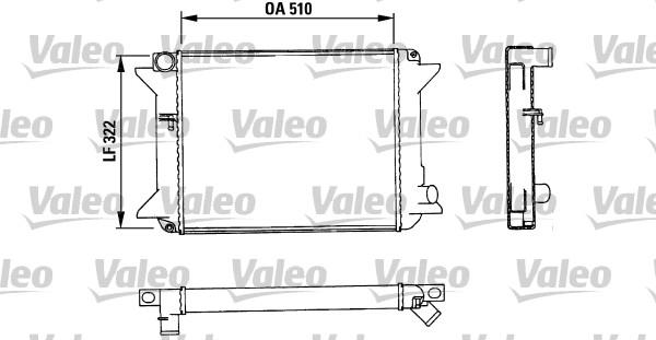 VALEO 883715 - Радіатор, охолодження двигуна autozip.com.ua